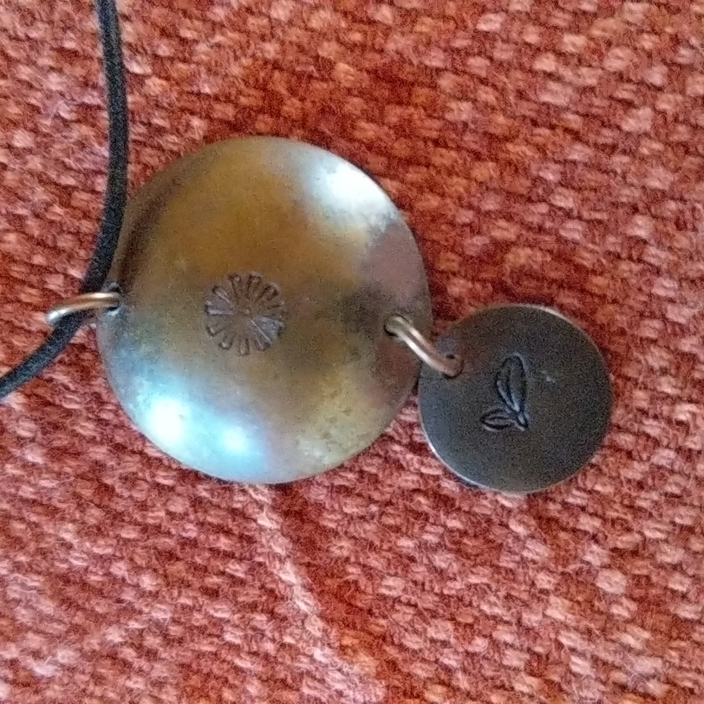 Double “coin” Pendant Necklace.